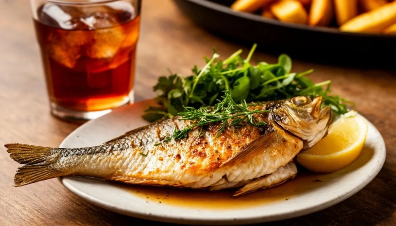 Диетолог Лебедева: Сочетание рыбы и газировки грозит проблемами с пищеварением