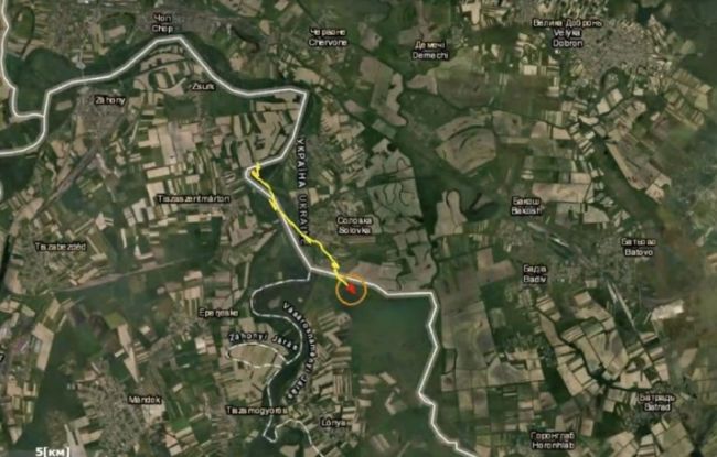 Генштаб ВСУ нарисовал полет венгерского дрона над Украиной