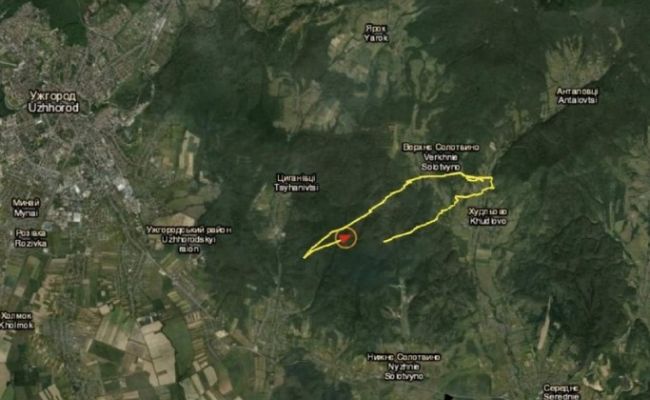 Генштаб ВСУ нарисовал полет венгерского дрона над Украиной