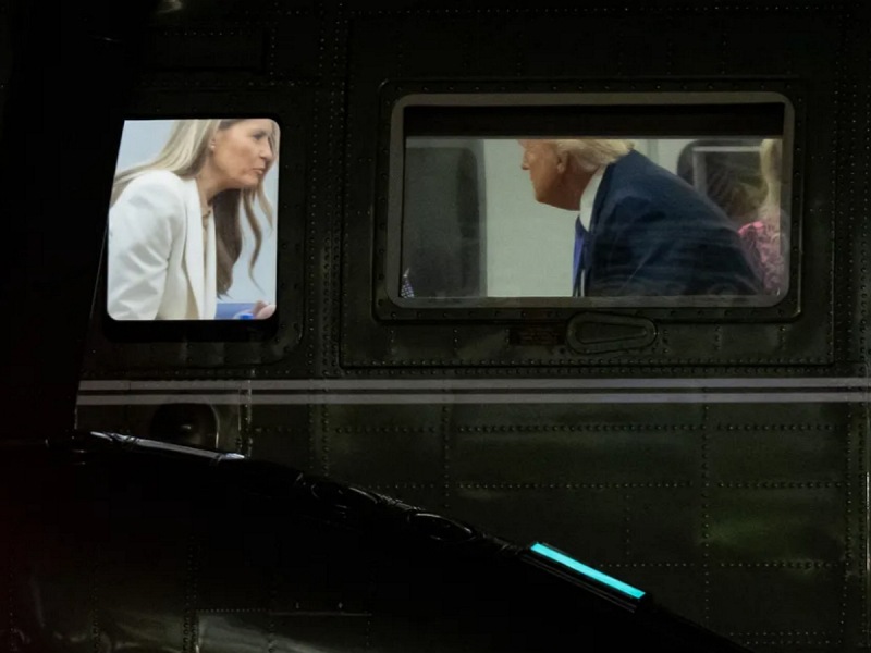 Момент ссоры Мелании и Трампа попал на видео