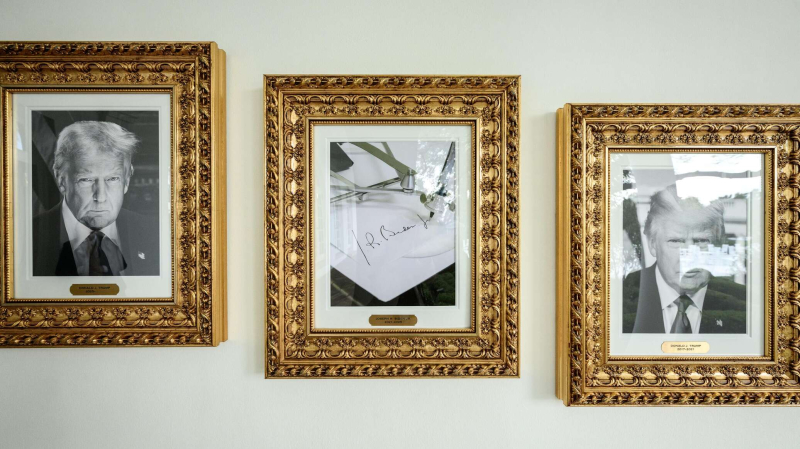 Трамп заменил портрет Байдена в Белом доме