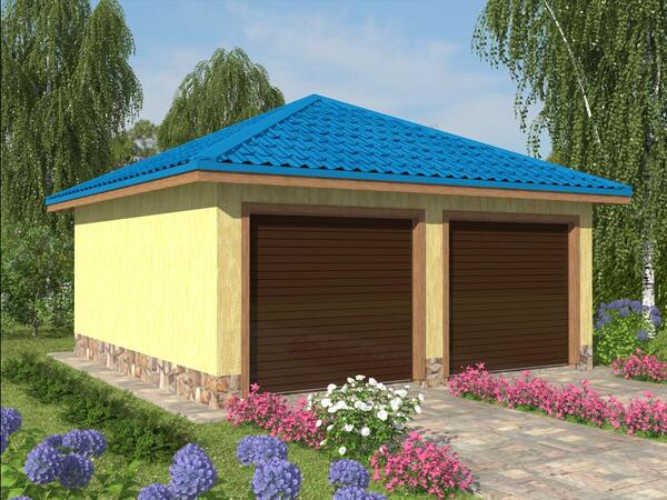 Гараж 6 на 6 из пеноблоков под ключ: надежное решение для двух автомобилей в Москве и области