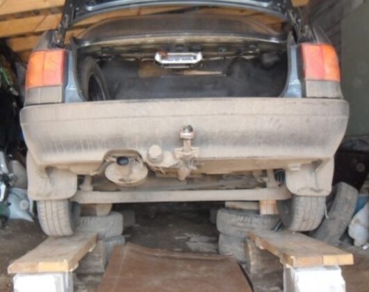 Замена сайлентблоков задней балки