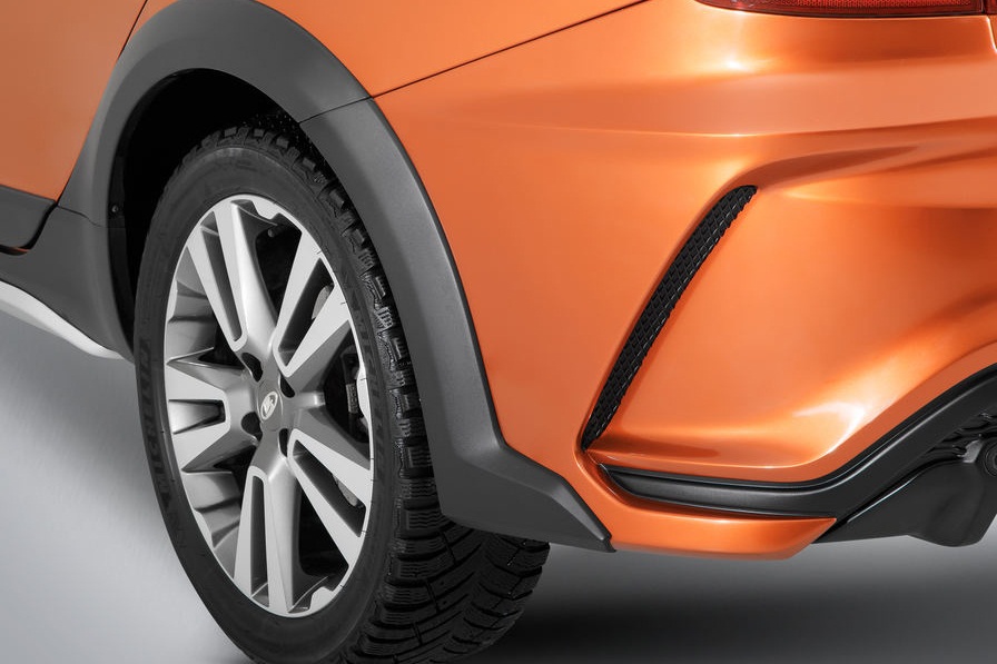 Накладки на задние арки для установки тюнинг заднего бампера XMUG на LADA VESTA CROSS; SW CROSS