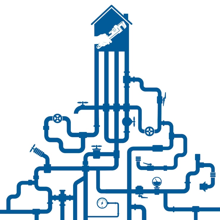 Определение места установки канализационной системы и планировка трубопроводов